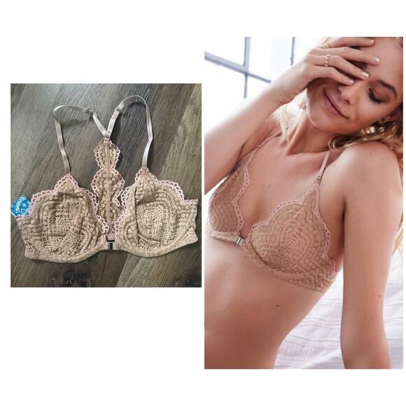 Free People Slow Dance Underwire Bra in Nude - Picture 1 of 5